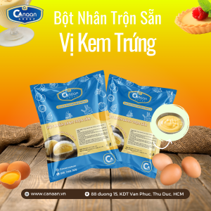 Bột làm nhân kem trứng trộn sẵn Canaan