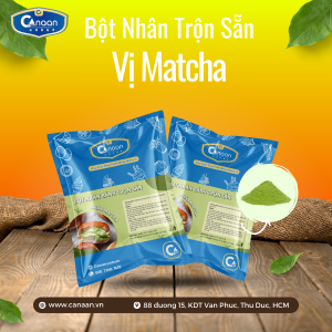 Bột làm nhân Matcha trộn sẵn Canaan