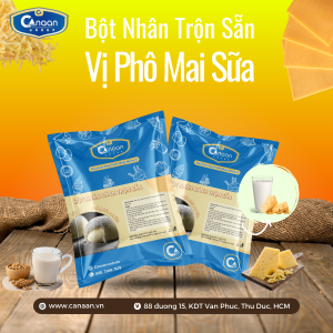 Bột làm nhân phô mai sữa trộn sẵn Canaan