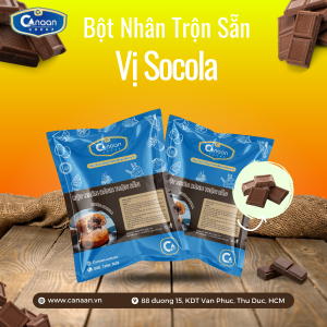 Bột làm nhân Socola trộn sẵn Canaan