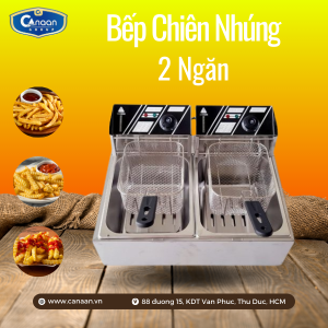 Bếp chiên nhúng 2 ngăn