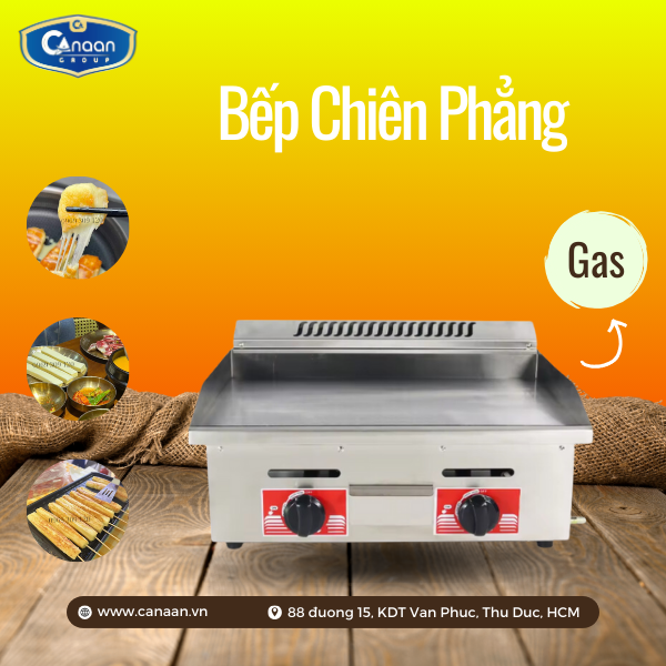 Bếp Chiên Phẳng Dùng Gas