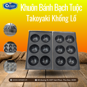 Khuôn làm bánh bạch tuộc Takoyaki khổng lồ