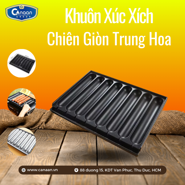 Khuôn xúc xích chiên giòn Trung Hoa