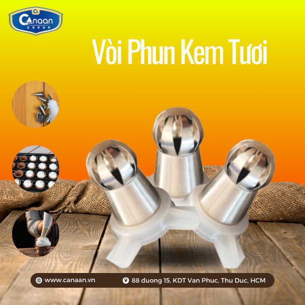 Vòi phun kem tươi