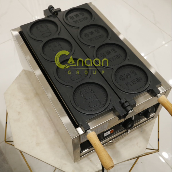 Máy Bánh Đồng Xu Hàn Quốc 4 Khuôn Dùng Điện - Ảnh 3