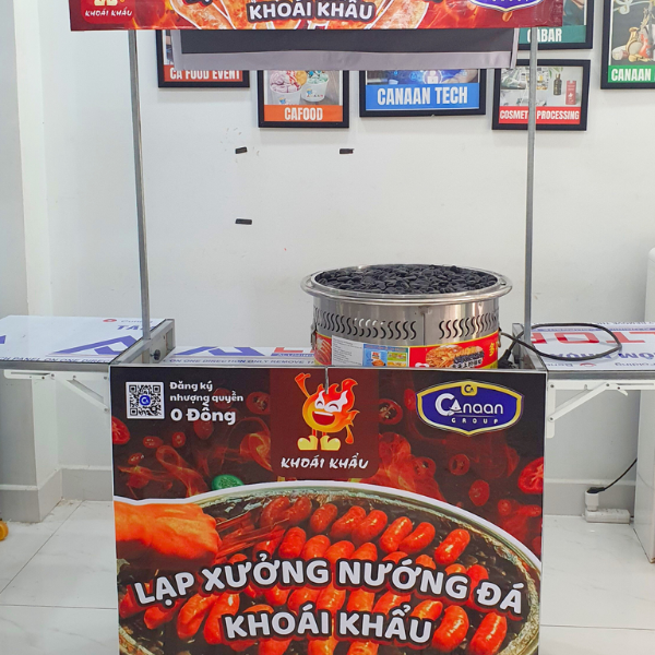 Xe Lạp Xưởng Nướng Đá Gấp Gọn - Ảnh 4