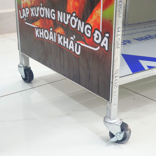 Xe Lạp Xưởng Nướng Đá Gấp Gọn - Ảnh 5