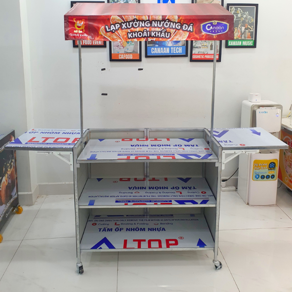 Xe Lạp Xưởng Nướng Đá Gấp Gọn - Ảnh 8