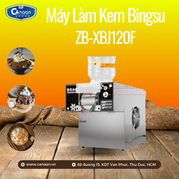 Máy Làm Kem Bingsu ZB-XBJ120F (750W)