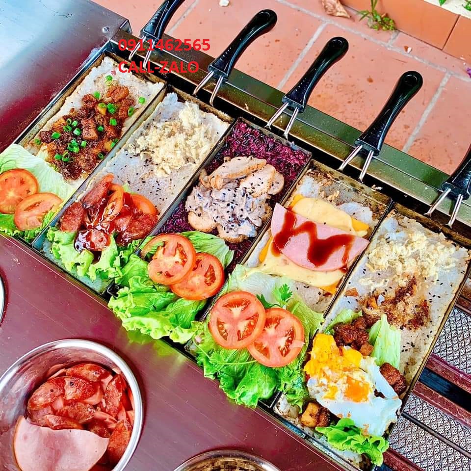 Máy làm cơm cháy kẹp 4 khuôn - Ảnh 6
