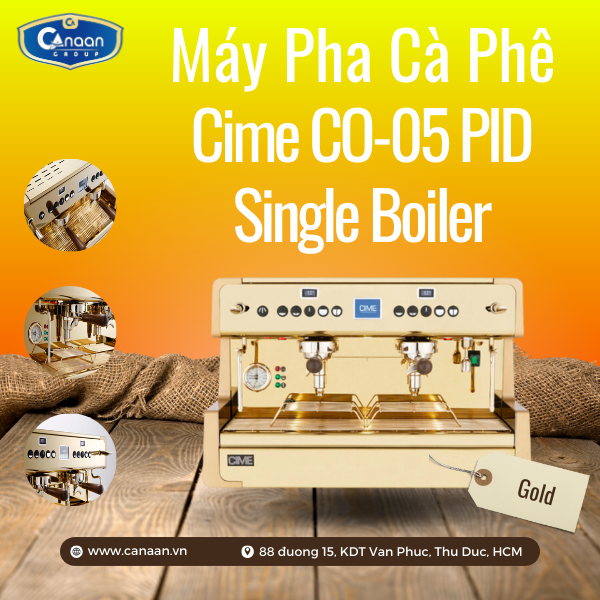 Máy Pha Cà Phê CIME CO-05 PID (E61) Gold Single boiler