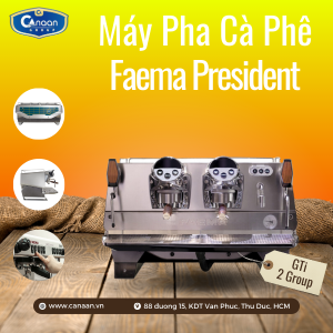 Máy Pha Cà Phê Faema President GTi (3 Buttons) 2 Group