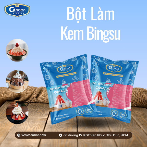 Bột làm kem Bingsu nguyên liệu nền cho quán trà sữa