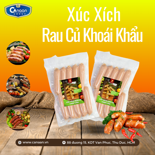 Xúc xích rau củ khoái khẩu