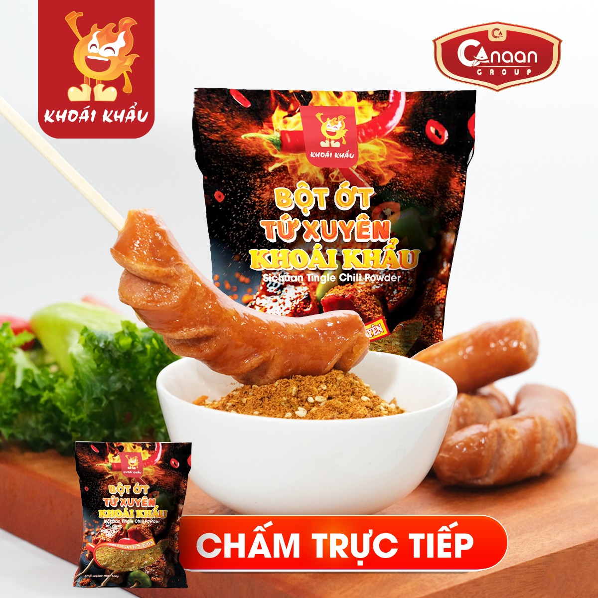 Bột Ớt Tứ Xuyên Khoái Khẩu Cay Tê 100g - Ảnh 4