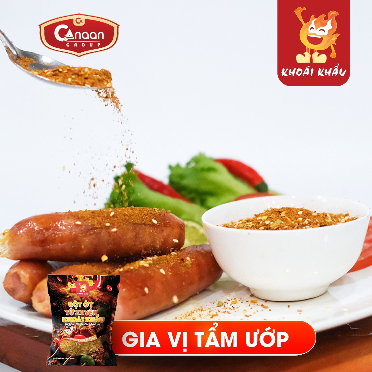 Bột Ớt Tứ Xuyên Khoái Khẩu Cay Tê 100g - Ảnh 2
