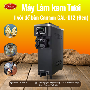 Máy làm kem tươi 1 vòi để bàn Canaan CAL-D12 (Đen)