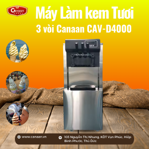 Máy làm kem tươi 3 vòi Canaan CAV-D4000