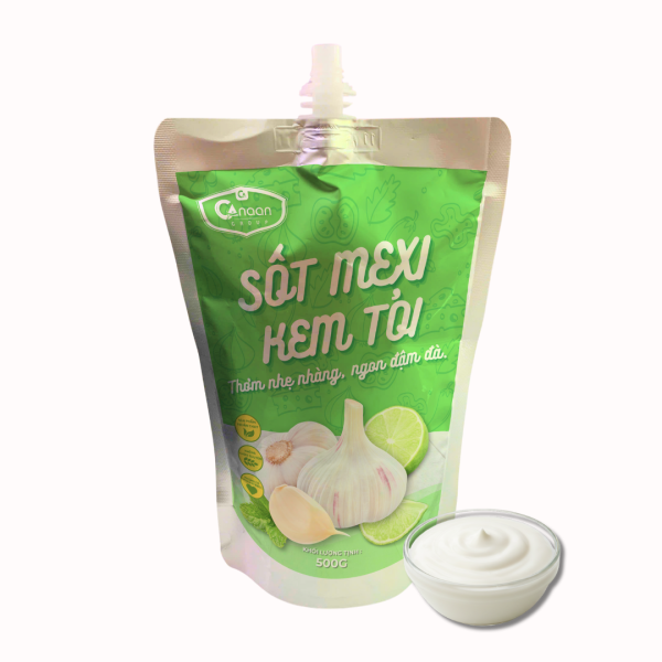 Kết cấu đặc sệt, béo ngậy của Sốt Mexi Kem Tỏi Phobiz